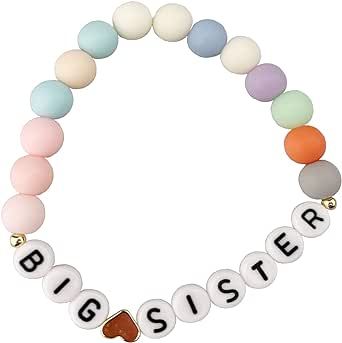 Big Sister Gift for Sister, Big Sister Bracelet, Little Sister Gifts for Sisters for Little Girls, Big Sister Announcement, Sister Jewelry