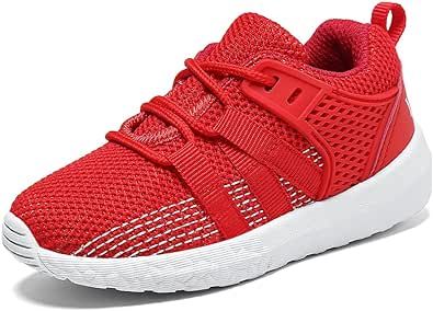 YHSGW Boys Girls Sneakers Kids Breathable Lightweight Strap Walking Shoes for Toddler/Little Kids - Fashion Running Sports Athletic Non-Slip Shoes for Kids - Casual Soft Tennis Shoes for Children