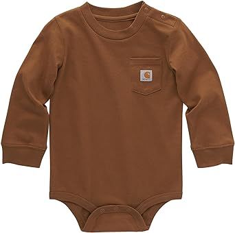 Carhartt Unisex Baby Long-sleeve Pocket Bodysuit