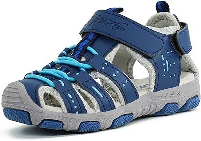 Children's Boys Girls Outdoor Sport Shoes Closed Toe Kids Sports Sandals Girls Boys Sandals Summer Beach Sandals Beach Breathable Water Athletic Shoes Boys Girls Sandals for Toddler Kid