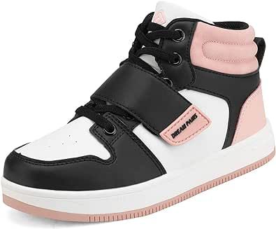 DREAM PAIRS Boys Girls High Top Sneaker Basketball Shoes