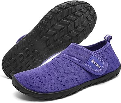 Racqua Baby Todder Water Shoes Boy's Girl's Quick Dry Barefoot Shoes Non-Slip Swim Pool Aqua Shoes(Baby/Toddler)