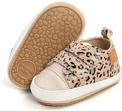 HsdsBebe Baby Boys Girls Casual Sneakers Toddler Pu Leather Rubber Hard Sole Outdoor Slippers Crib First Walkers Shoes