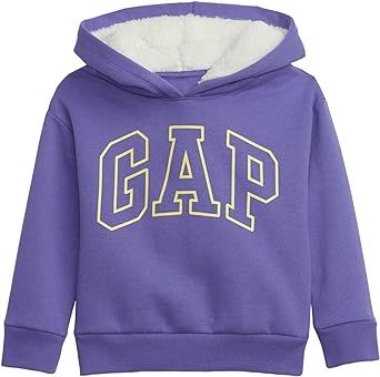 GAP Baby Girl's Logo Sherpa Hoodie Hooded Sweatshirt