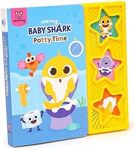 Baby Shark Potty Time 3 Button Sound Book, Baby Shark Healthy Habits Sound Books, Interactive Potty Training Books for Toddlers, Learning & Education Toys, Baby Shark Gifts for Babies