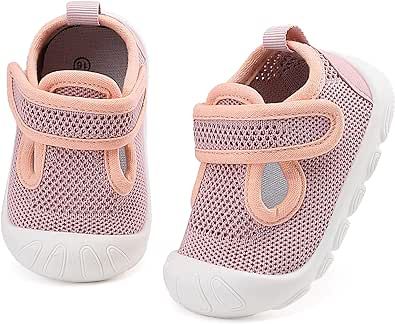 Baby Toddler Girls Boys Shoes Lightweight Breathable for Non-Slip Infant First Walking Shoes Outdoor Toddler Sneakers 6 9 12 18 24 Months