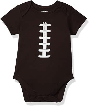 The Children's Place unisex-baby Short Sleeve 100% Cotton Football Bodysuit
