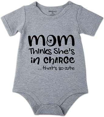 Funny Unisex Baby Bodysuits, Short-Sleeve Baby Announcement Bodysuit, Best Gifts for New Parents