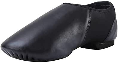 ARCLIBER Leather Slip On Jazz Shoe for Girls Boys (Big Child/Little Child/Toddler)