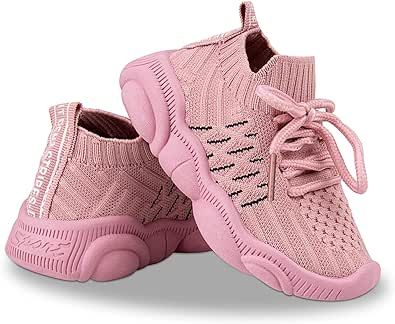 Baby First Walking Shoes 1-4 Years Kid Shoes Trainers Toddler Slip on Infant Waves Shoes Boys Girls Cotton Mesh Breathable Sneakers Outdoor