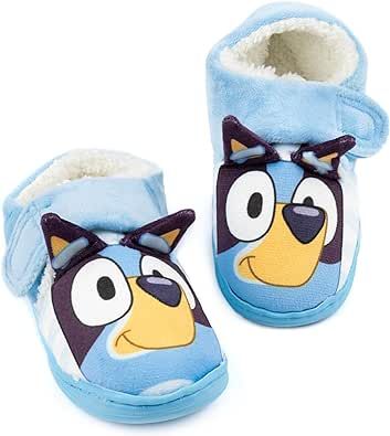 Bluey Slippers Kids Toddlers 3D Ears Strap Loungewear House Shoes