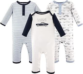 Hudson Baby Unisex Baby Cotton Coveralls, Classic Car, 18-24 Months