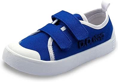 Comfortable Boys Little Kid Size 11-2 Low Top Two Strap Velcro Cotton Canvas Sneakers Shoes