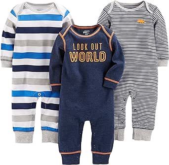 Simple Joys by Carter's Baby Boys' Jumpsuits, Pack of 3